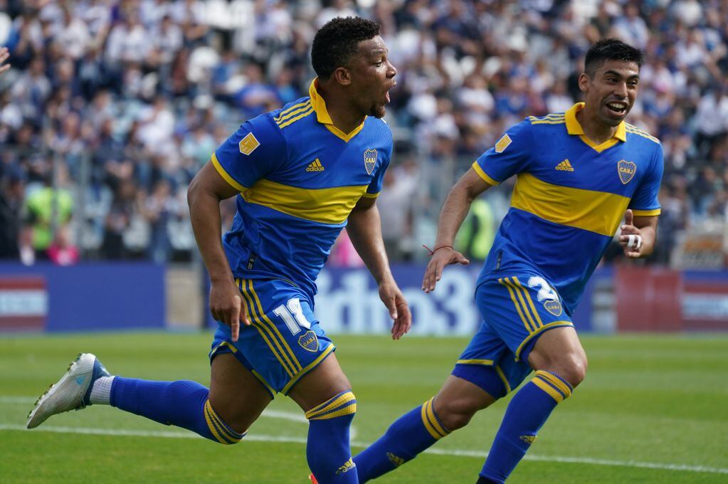 Boca en su partido ante Gimnasia por la fecha 23 del campeonato de Liga Profesional. (Gentileza Clarín).