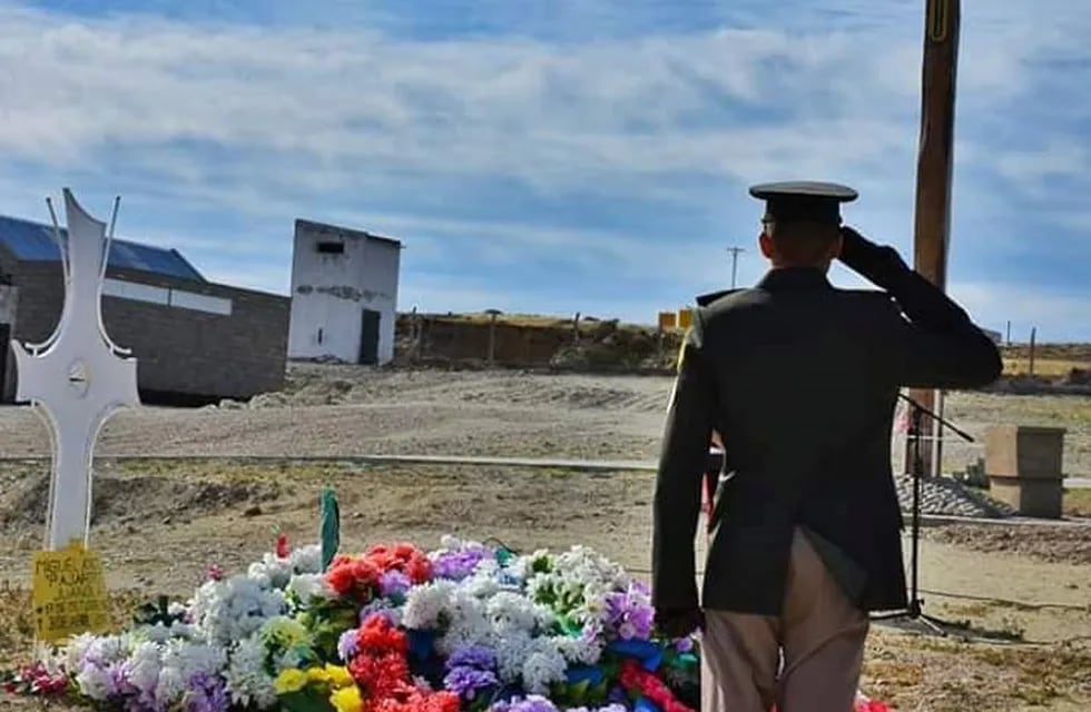 Homenaje al ex combatiente de Malvinas Miguel Ángel \