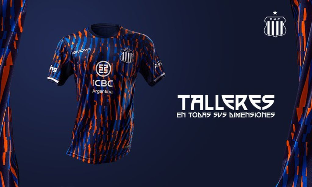 La nueva camiseta alternativa de Talleres, presentada este miércoles. (Prensa Talleres)