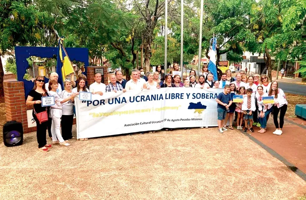 Comunidades ucranianas y rusas en Misiones piden paz entre países.