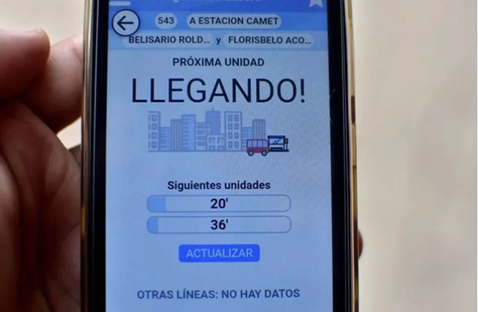 Mar del Plata presentó una app para saber a qué hora pasa el colectivo.