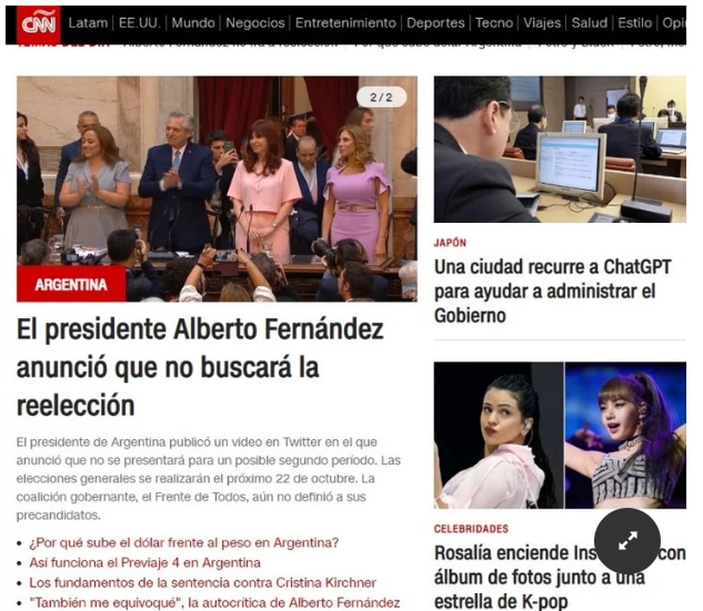 La CNN en español también destacó la noticia.