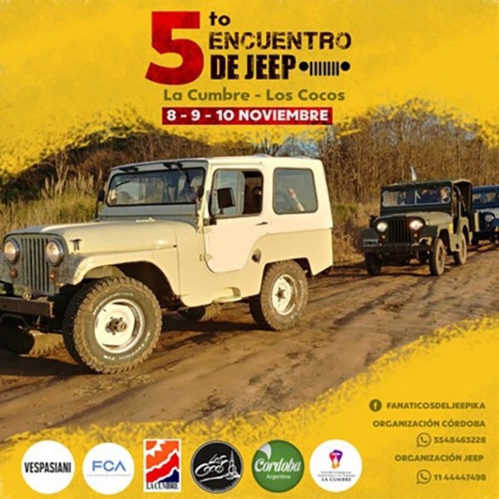 5° Encuentro Nacional de Jeep en La Cumbre y Los Cocos.