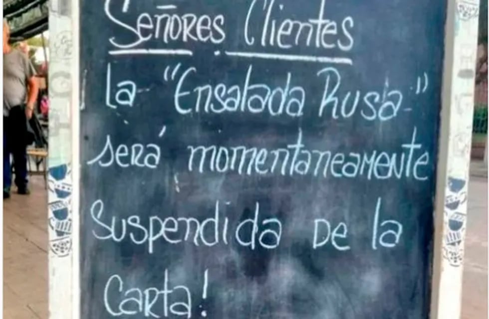 Un bar de Carlos Paz eliminó la Ensalada Rusa