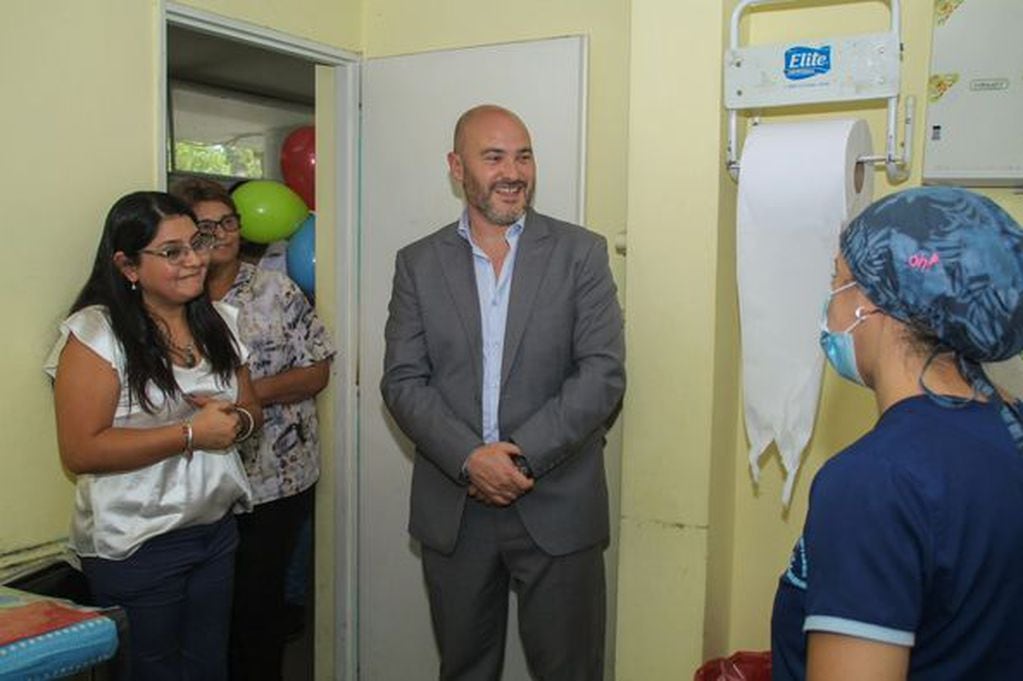 El ministro de Salud estuvo presente en el lanzamiento de la campaña de vacunación.
