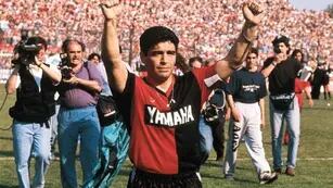 El día de la llegada de Maradona a Newell's