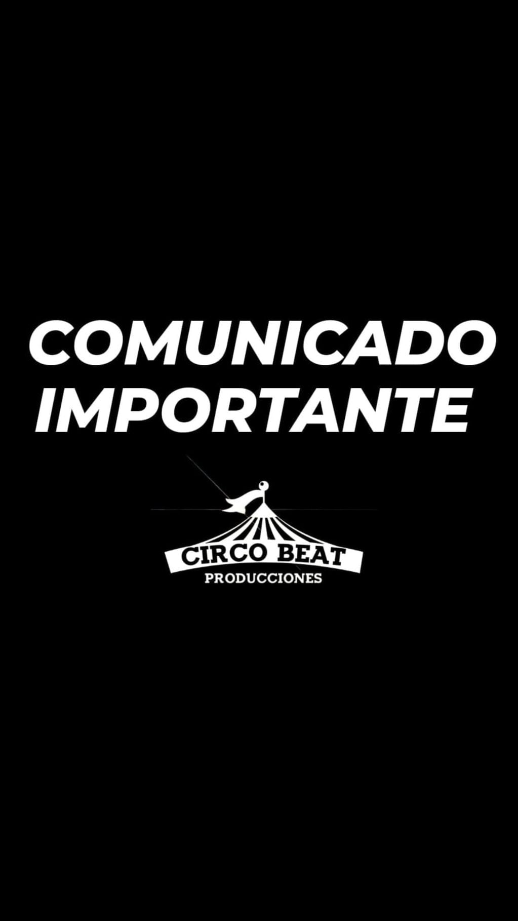 El comunicado de la productora tras la cancelación del show de Ricardo Iorio en Rafaela