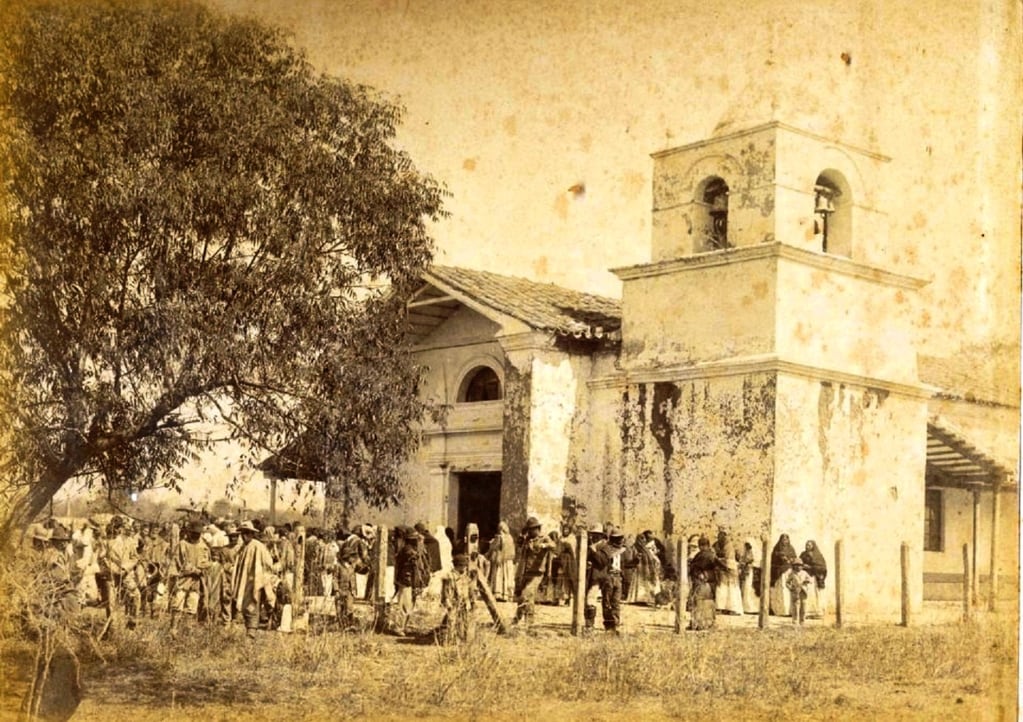 Antigua imagen de la capilla de Río Blanco, a fines del siglo XIX.