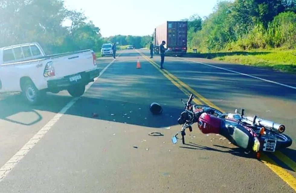 Accidente sobre la Ruta 14 dejó dos lesionados