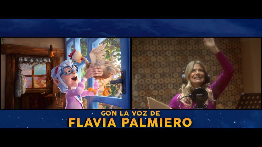 Flavia Palmiero interpreta a Isabel. Es la primera vez que la actriz hace un doblaje para un filme animado.