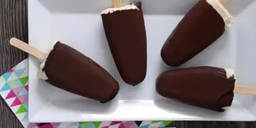 Bombón helado casero