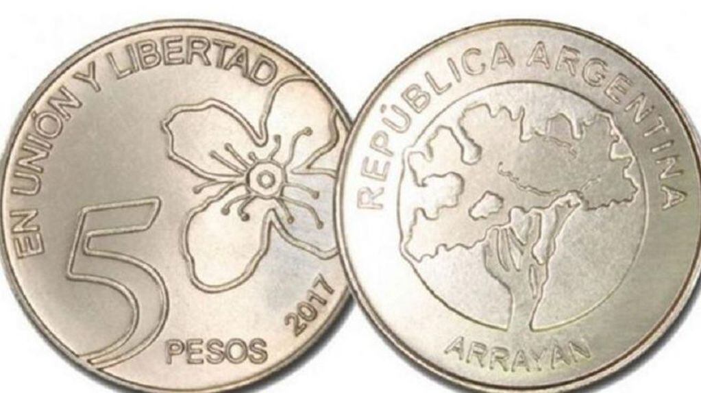 Moneda de cinco pesos