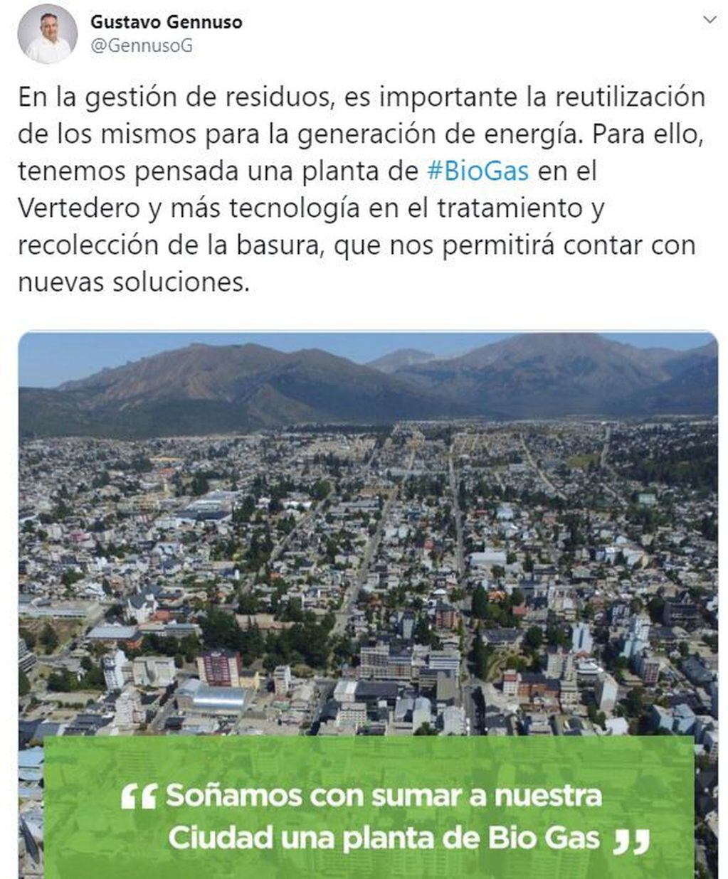 El intendente de Bariloche expuso sus objetivos de cara al 2020 (web).
