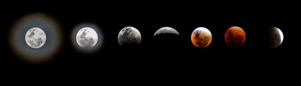 Eclipse lunar. Foto: Violeta Pérez Anzorena