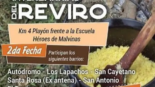 Eldorado tendrá la 2° Edición de la Fiesta Interbarrial del Reviro