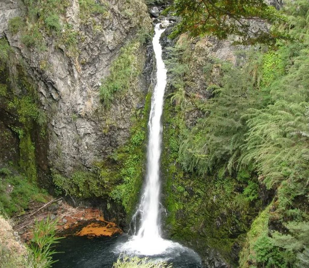 La Cascada Río Bonito tiene ese característico color verde esmeralda que llama la atención de turistas y residentes.