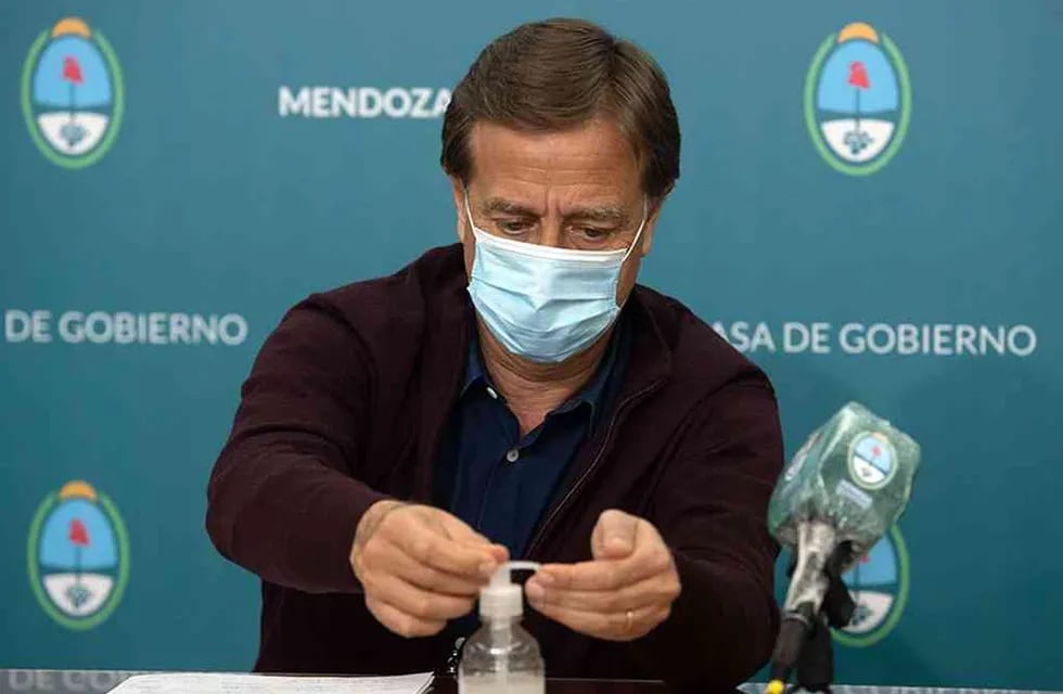 El gobernador Rodolfo Suárez dice que contactó a todos los laboratorios que producen la vacuna contra el Covid 19 porque quiere comprar dosis. Gentileza Gobierno de Mendoza