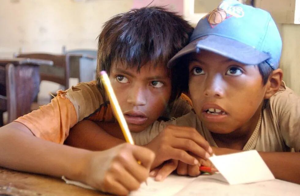 Niños en el Impenetrable, Chaco (TELAM)