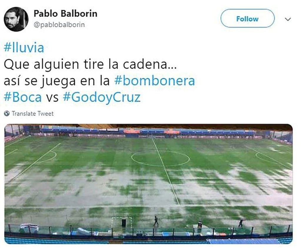 Los memes por la demora de Boca-Godoy Cruz (Foto: Twitter)