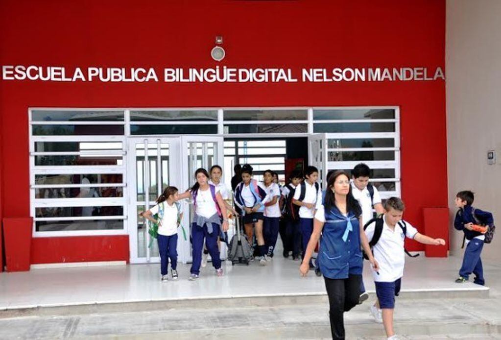Escuela “Nelson Mandela” de la ciudad de La Punta, donde confirmaron dos casos.