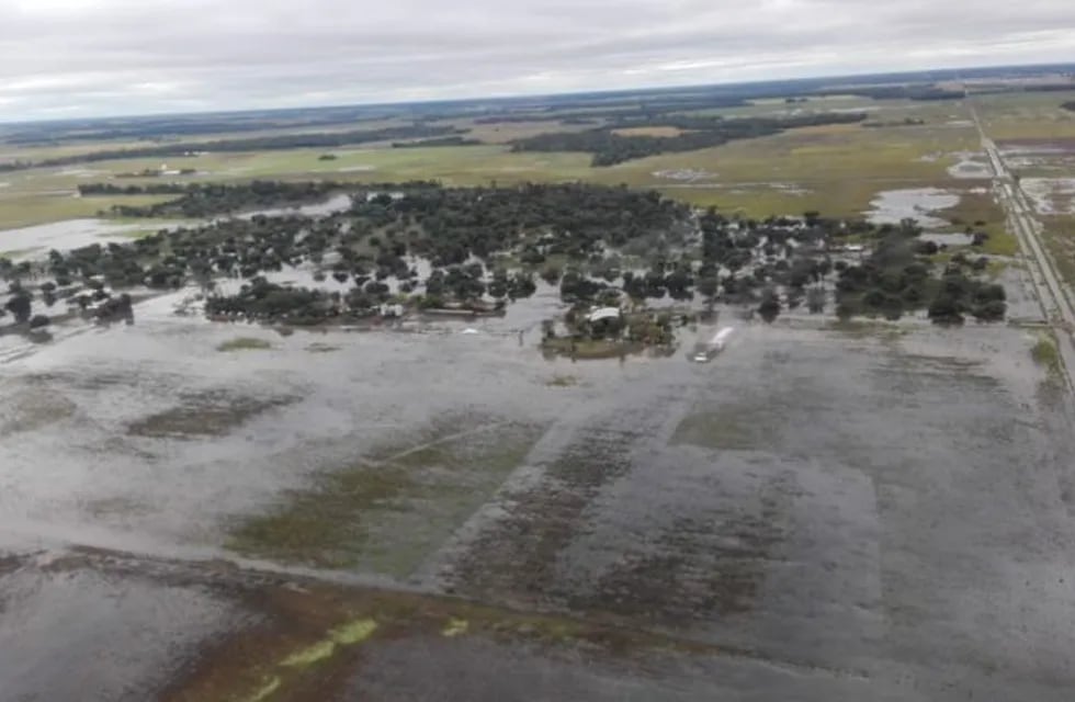 Los campos chaqueños se encuentran muy afectados por las abundantes lluvias. (Prensa Gobierno provincial)