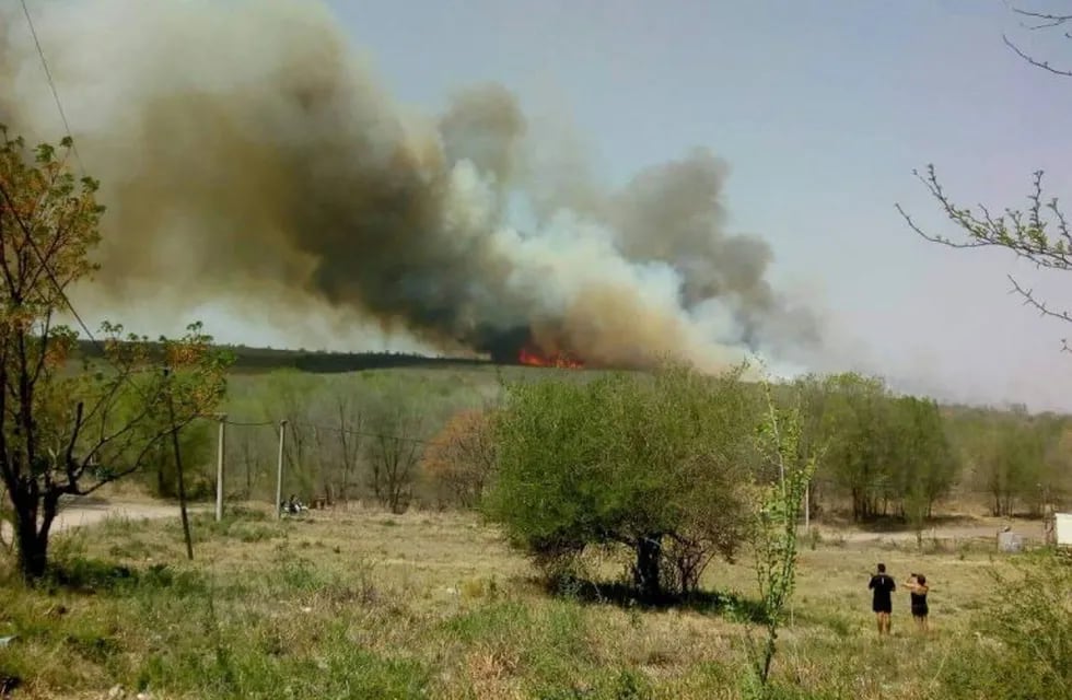 Incendio en Santa María de Punilla.