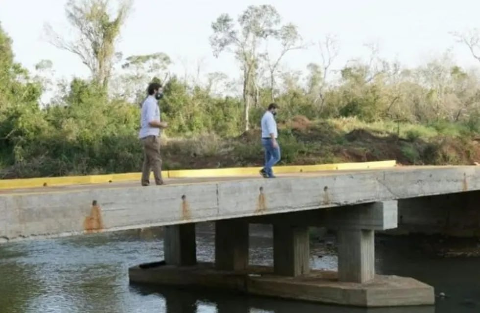 Alem: habilitaron el nuevo puente sobre el Arroyo Mártires Chico