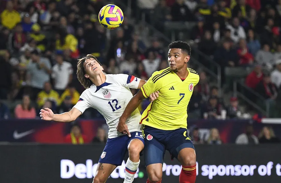 Diego Valoyes jugó para Colombia el amistoso ante Estados Uniodos, y el domingo reaparece en Talleres (Prensa selección colombiana).