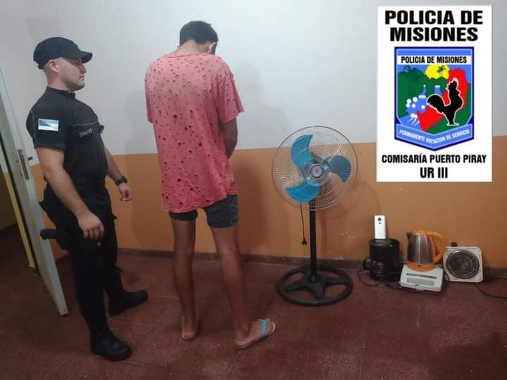 Puerto Piray: un joven fue detenido por robo a una oficina pública.