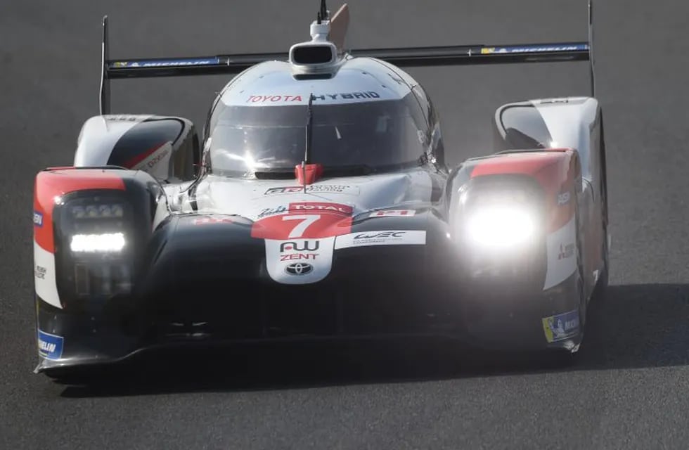 Japan's driver Kamui Kobayashi competes on his Toyota TS050 Hybrid LMP1 WEC N°7 during the qualifying  practice session, of the 88th edition of Le Mans 24 Hours endurance race, on September 18, 2020 in Le Mans northwestern France. (Photo by JEAN-FRANCOIS MONIER / AFP)