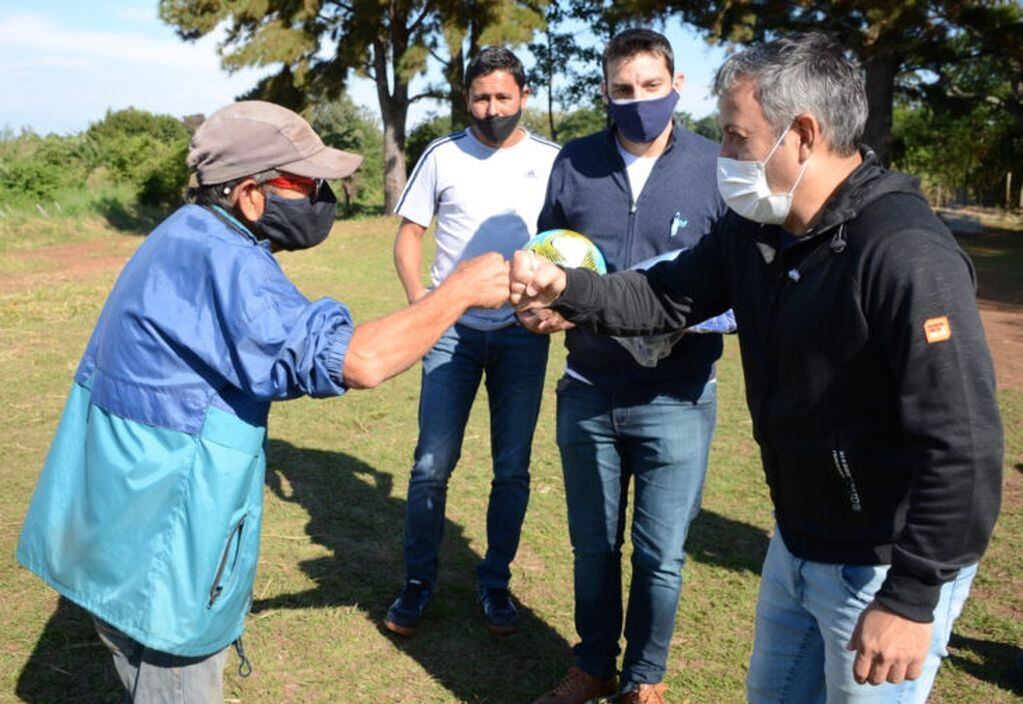 San Javier recibió luminarias LED para su polideportivo