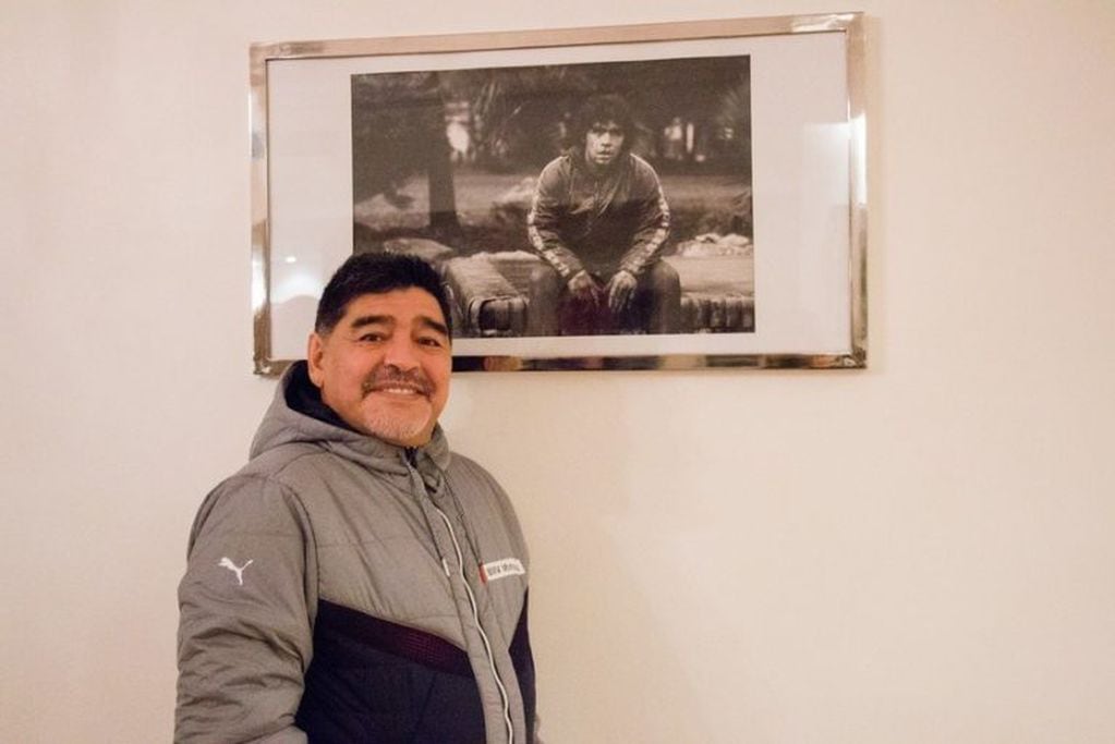Diego Maradona, en una charla exclusiva con diario Olé. (Erica Schönfeld)
