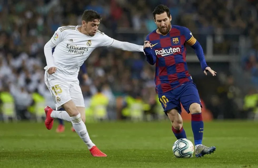 Federico Valverde y Lionel Messi