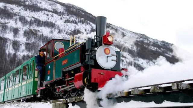 Postales de invierno. Foto: Sitio oficial "Tren del Fin del Mundo"