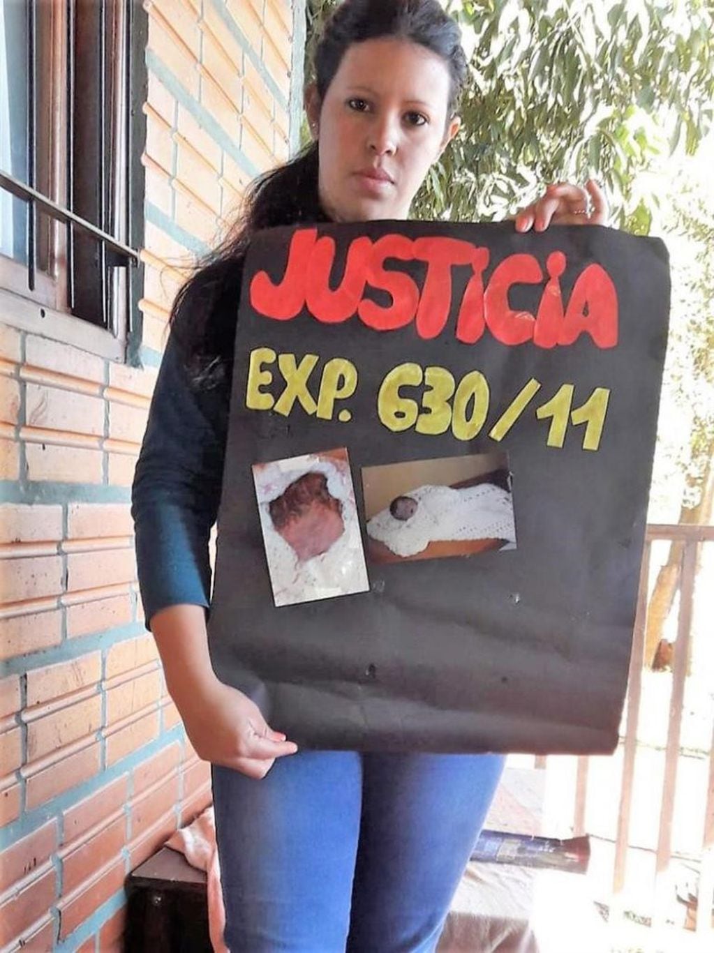La madre de Jocelyn, Romina Villamayor reclama por Justicia para su hija muerta por mala praxis en 2010. (Fuente: El Territorio).