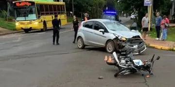 Accidente vial en Posadas dejó un saldo de un herido