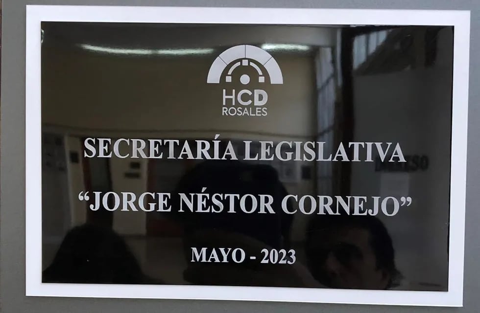 La secretaría del Concejo Deliberante lleva el nombre de Jorge Néstor Cornejo