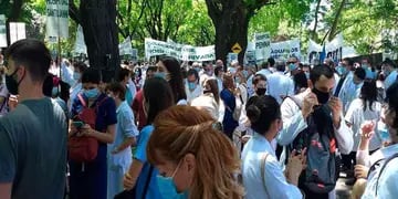 Marcha de médicos en Buenos Aires