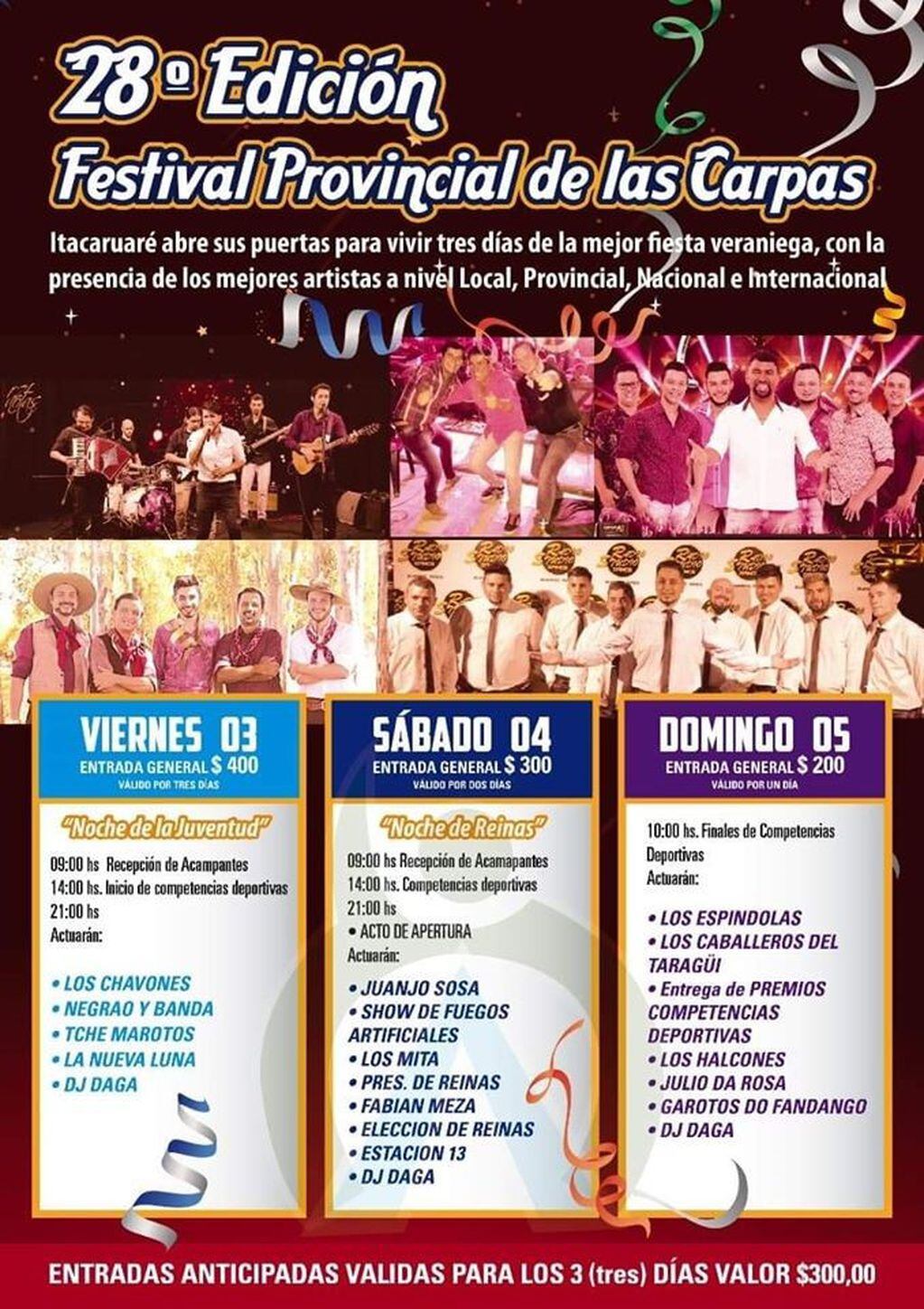 Itacaruaré. Festival Provincial de las Carpas