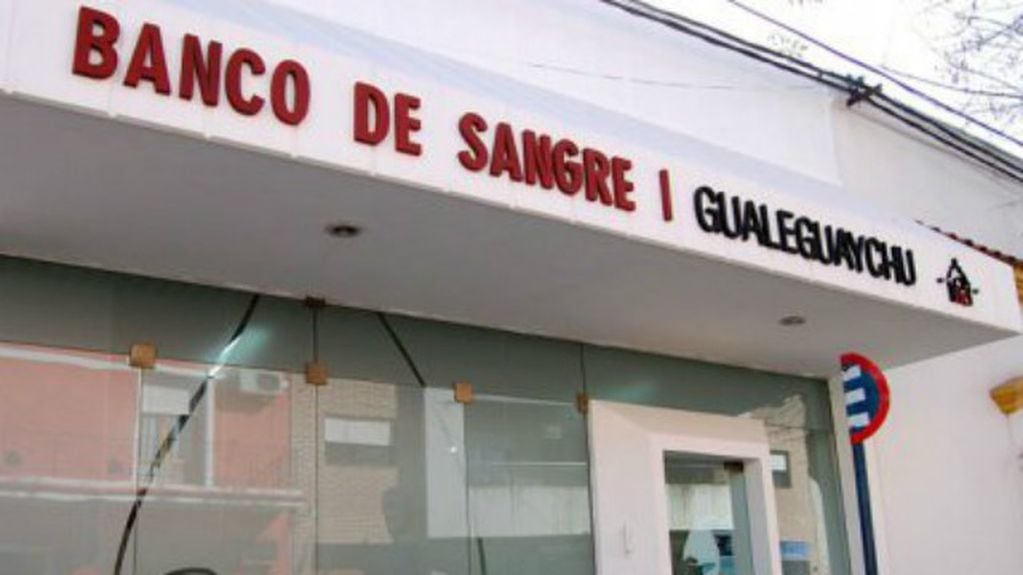 Banco Único de Sangre 
Crédito: Vía Gualeguaychú