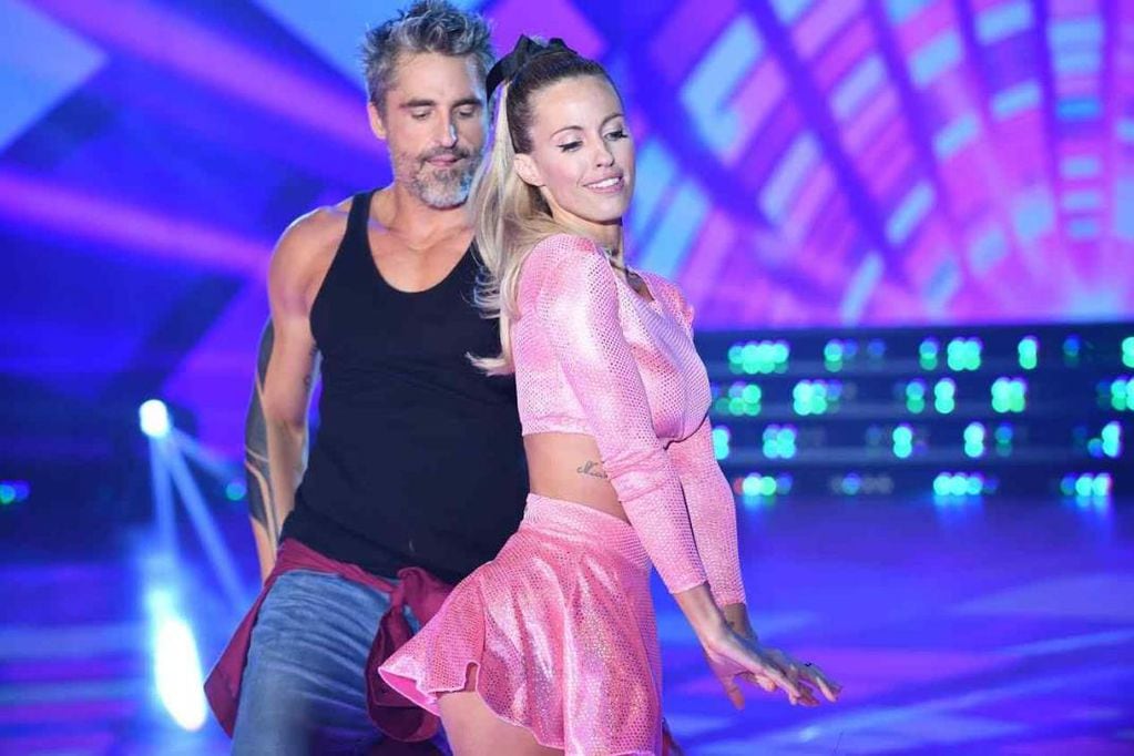 Paladini y  Guirao Díaz en el "Bailando"
