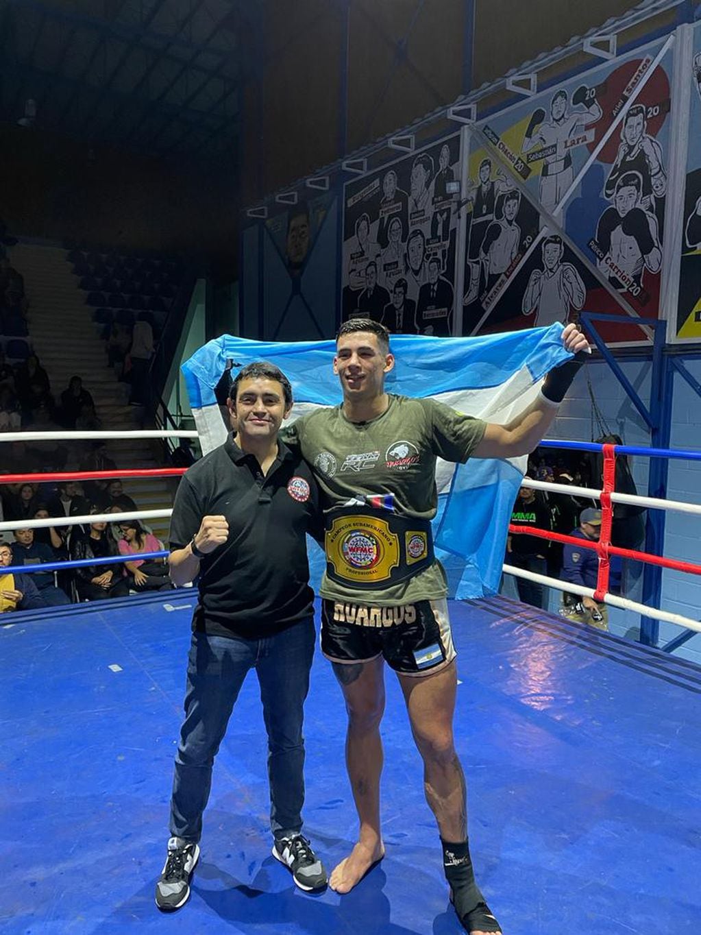 "El Toro" Amaya, campeón Sudamericano de K1, de kickboxing.