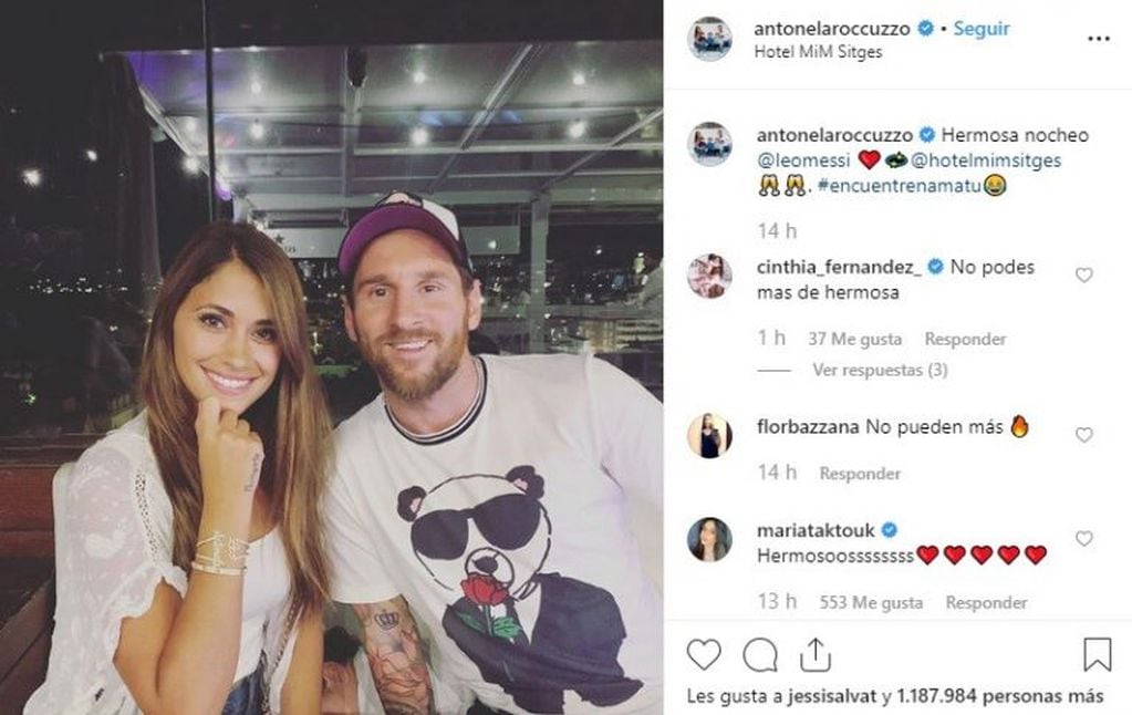 Lionel Messi, Antonela Roccuzzo y Mateo Messi. (Instagram)