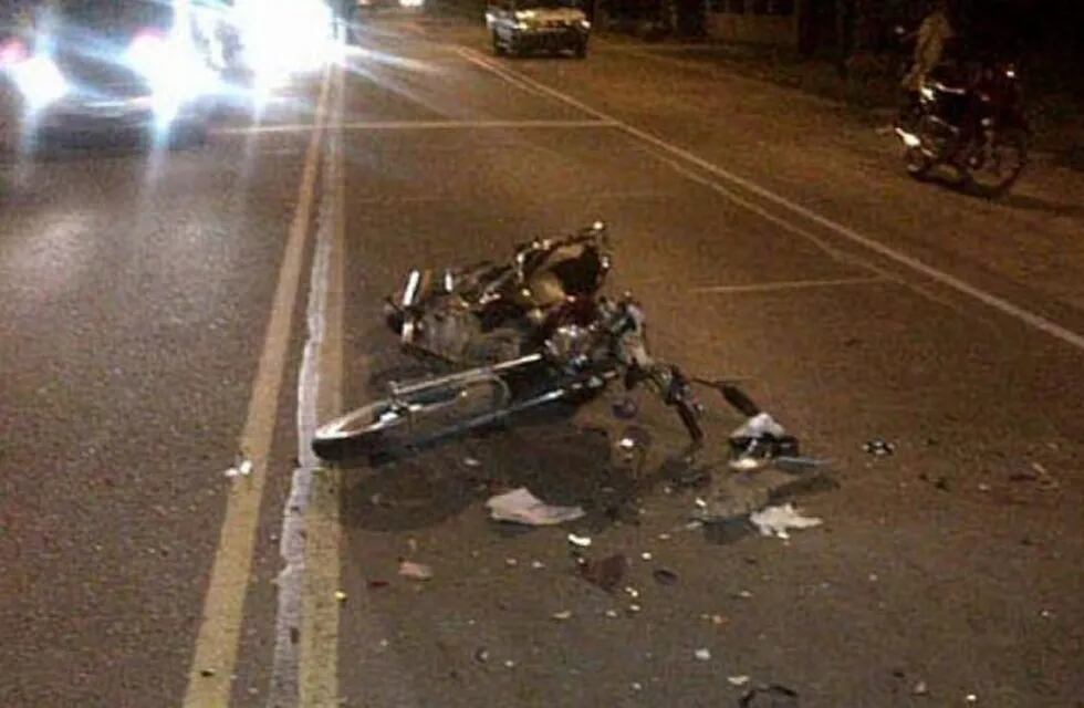 Otro motociclista perdió la vida en un choque