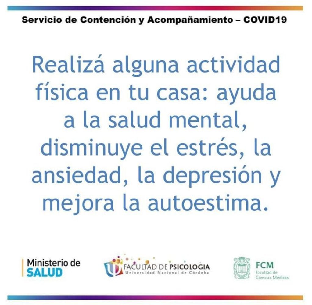 Servicio de Contención y Acompañamiento - COVID-19. (Facultad de Psicología y Ciencias Médicas. UNC).