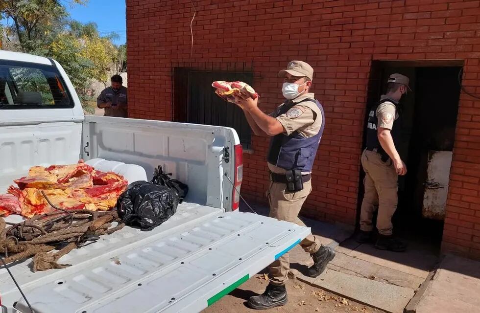 Mataderos clandestinos en  el Norte de Córdoba:  tenían 300 kilos faenados sin medidas de higiene.