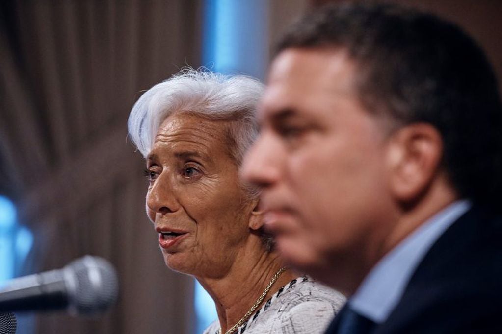 Nicolas Dujovne y Christine Lagarde (Foto: Andres Kudacki/AP)