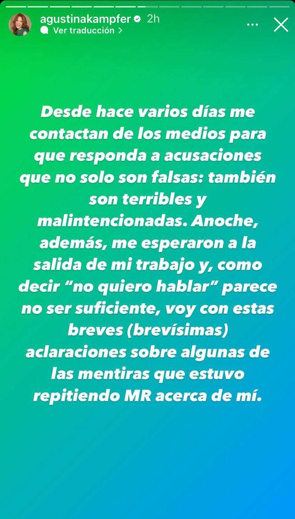 Agustina Kämpfer apuntó contra Morena Rial.