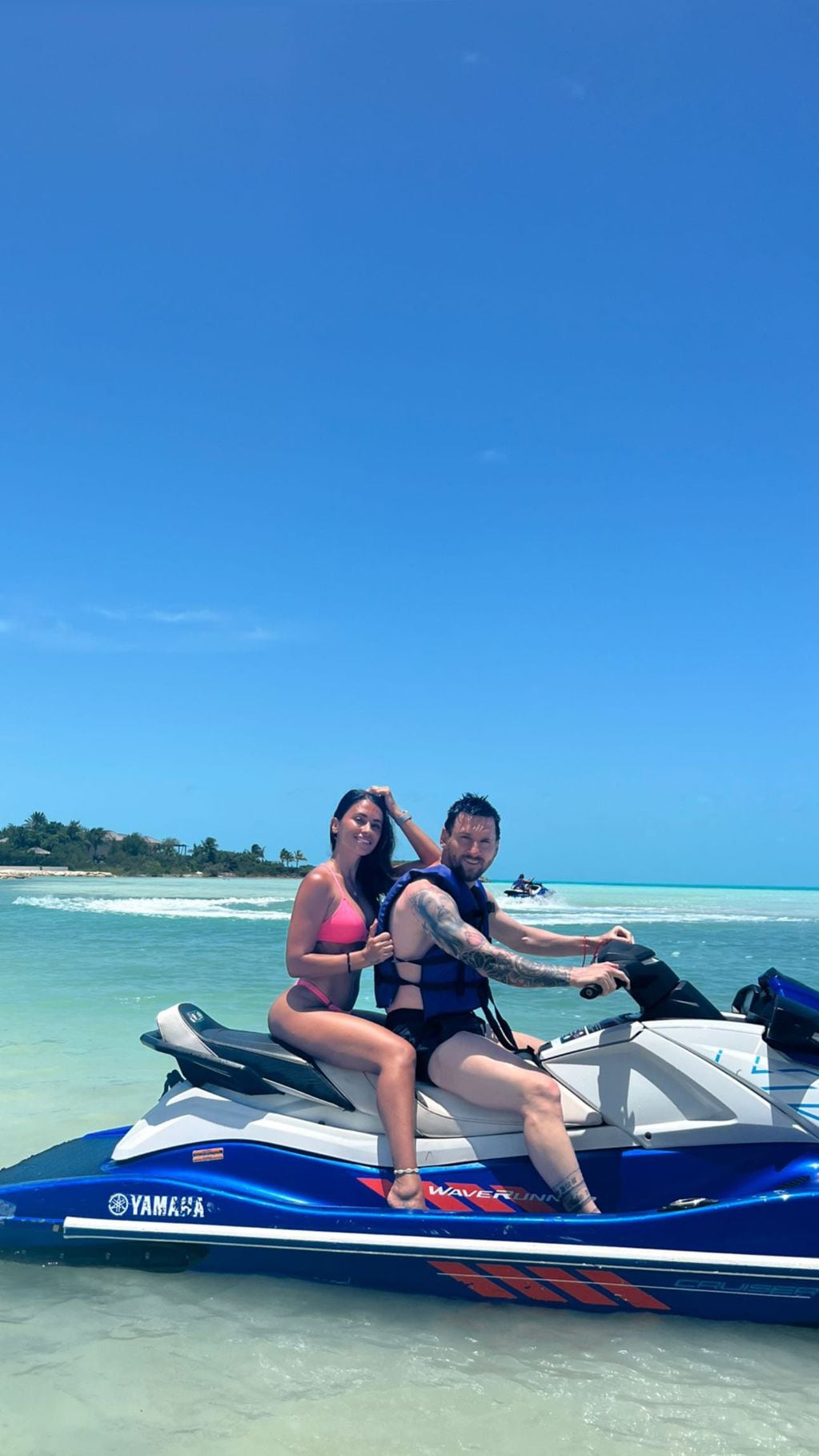 La pareja más famosa de Argentina disfruta en Bahamas