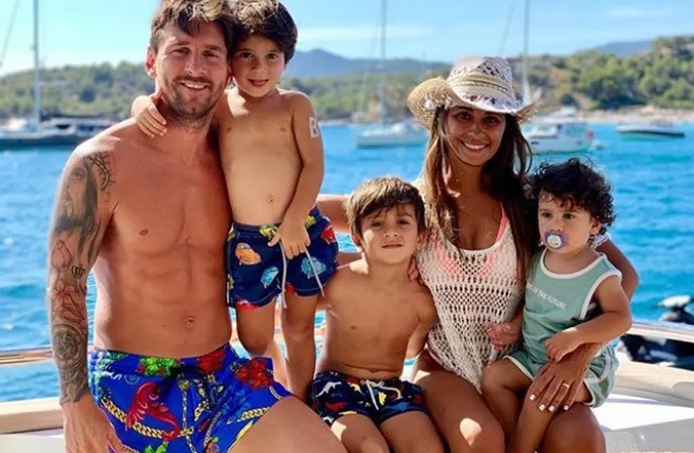 Vacaciones en familia de los Messi en Ibiza.(Archivo)